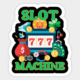 Slot Machine Lucky Victory Sticker